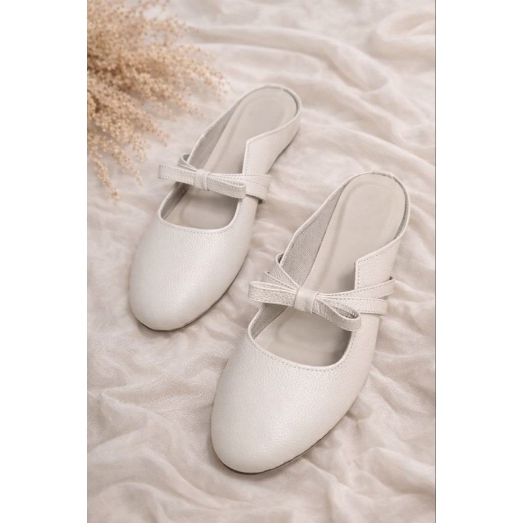 [PAPARILLO]Tutong Kulit Asli Wanita "Arletta Mules"/Sandal Mules Kulit Asli Wanita/Sandal Wanita Kul