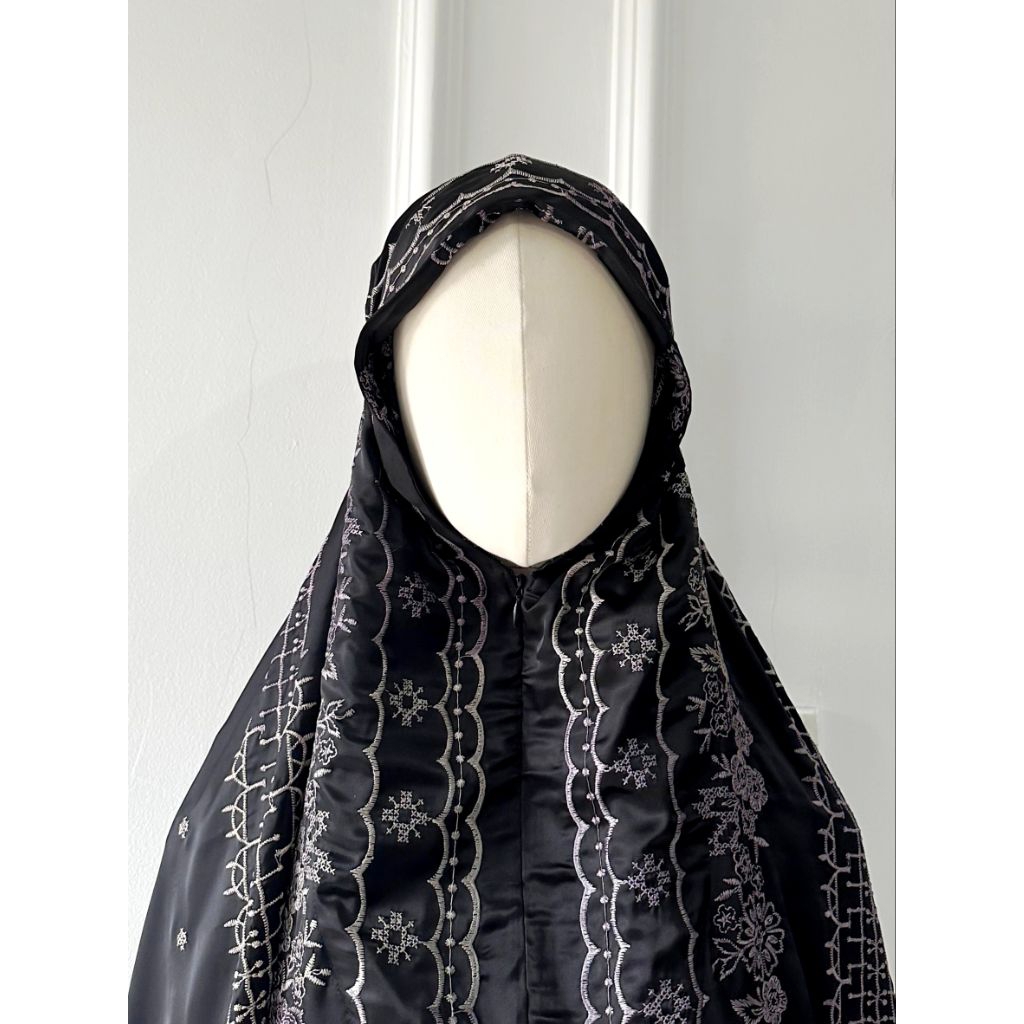 Mukena Bordir Embroidery Satin Royale
