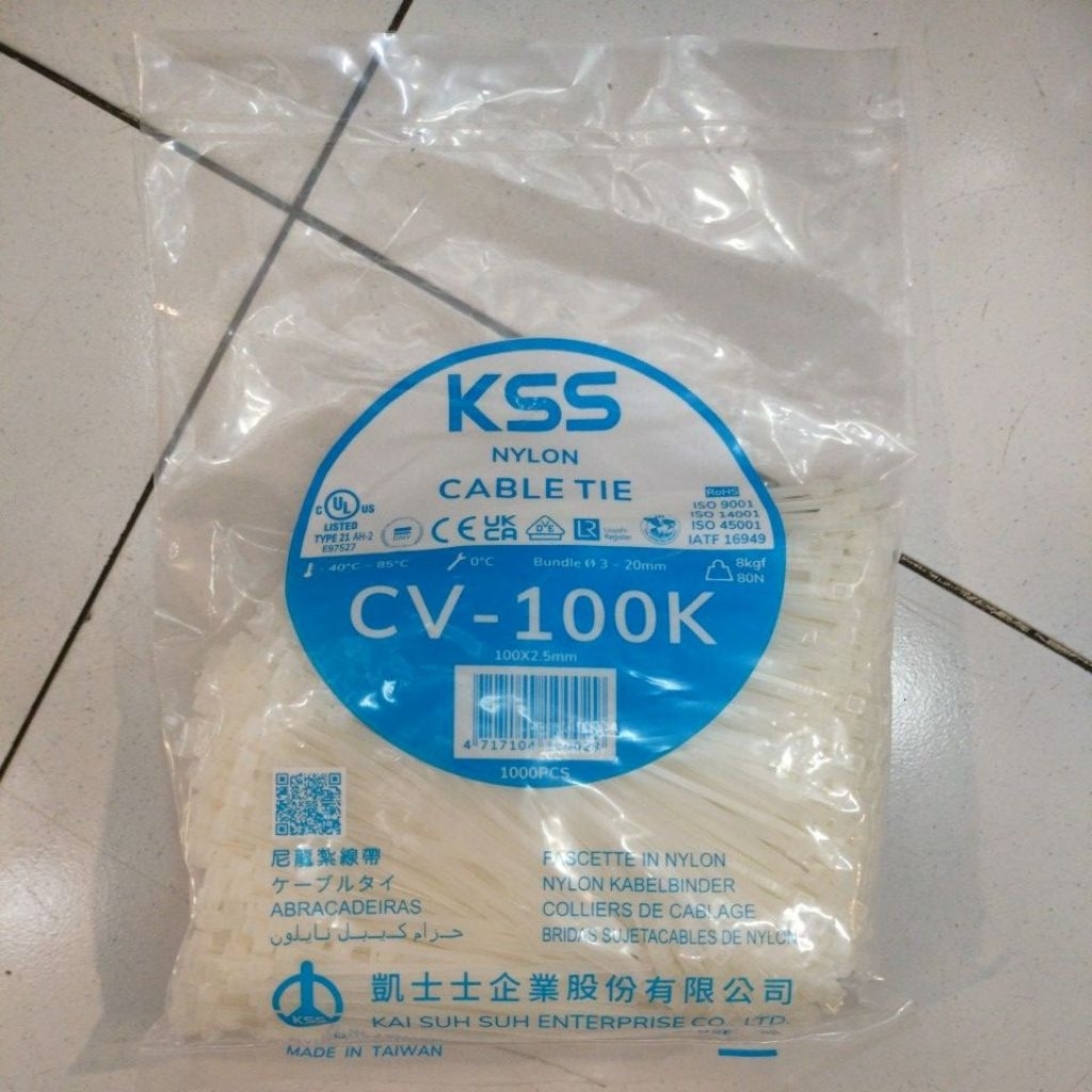 kabel tis Cable Ties kss CV 100k ( 1.000 pcs/pack ) KSS CV 100K