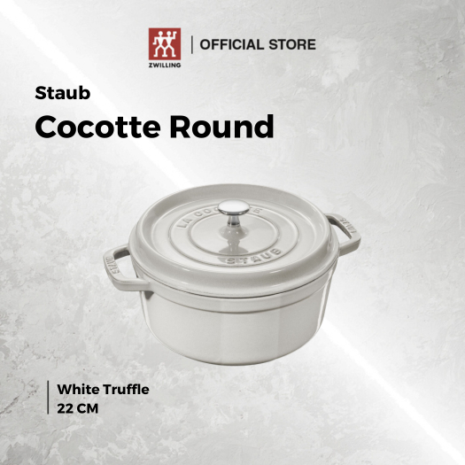 Staub - Panci Cas Iron Cocotte White Truffle 22cm