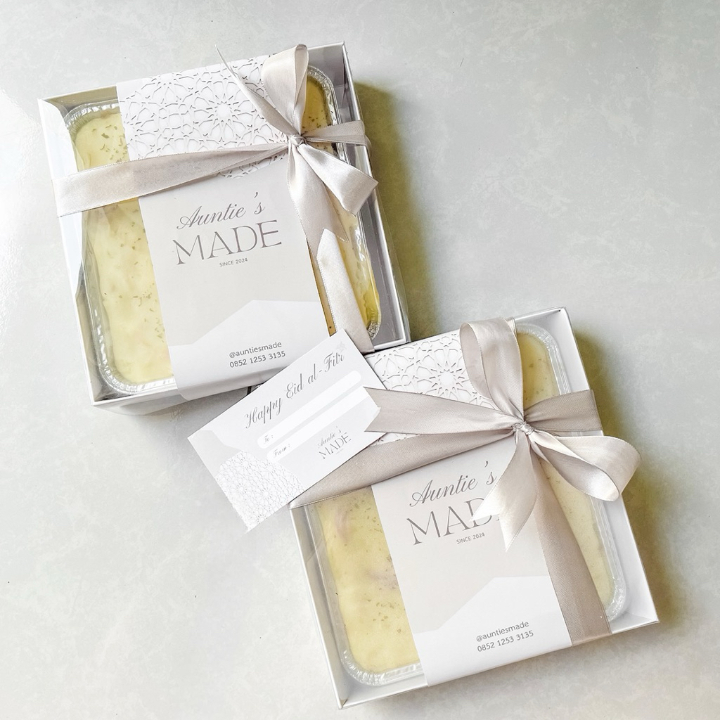 Add On Hampers Box Premium | Box Kado Makanan Elegan | Untuk Spaghetti / Gratin / Pastel Tutup / Dim
