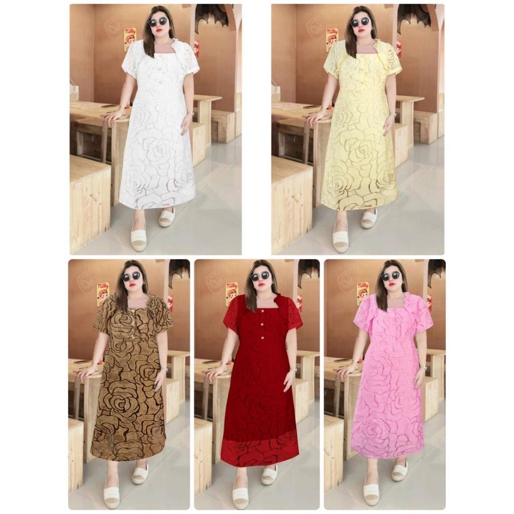 Elxie - 760 / Dress pesta jumbo kekinian / baju pesta jumbo harian / dress bigsize elegan / baju wan