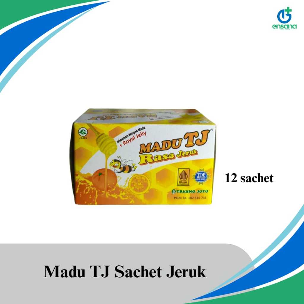 Madu TJ Sachet Box 12 Sachet Rasa Jeruk