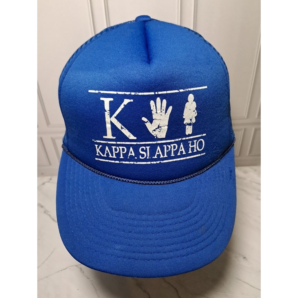 Topi Trucker Second / Preloved Rope Head Kappa Si Appa Ho Cobra Biru