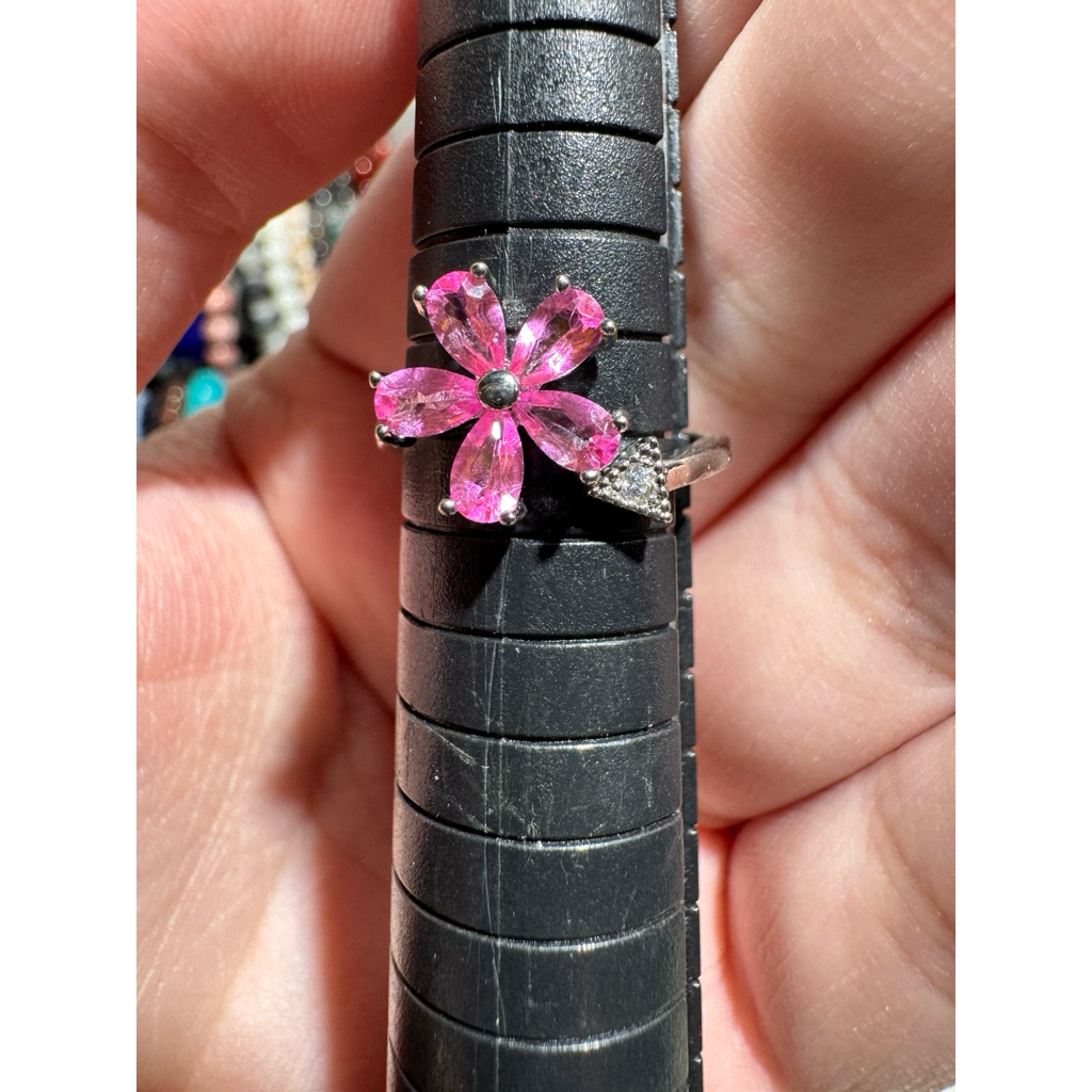 Cincin cooper pink Topaz