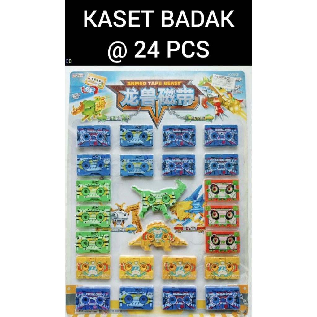 Robot Kaset Badak @24pc