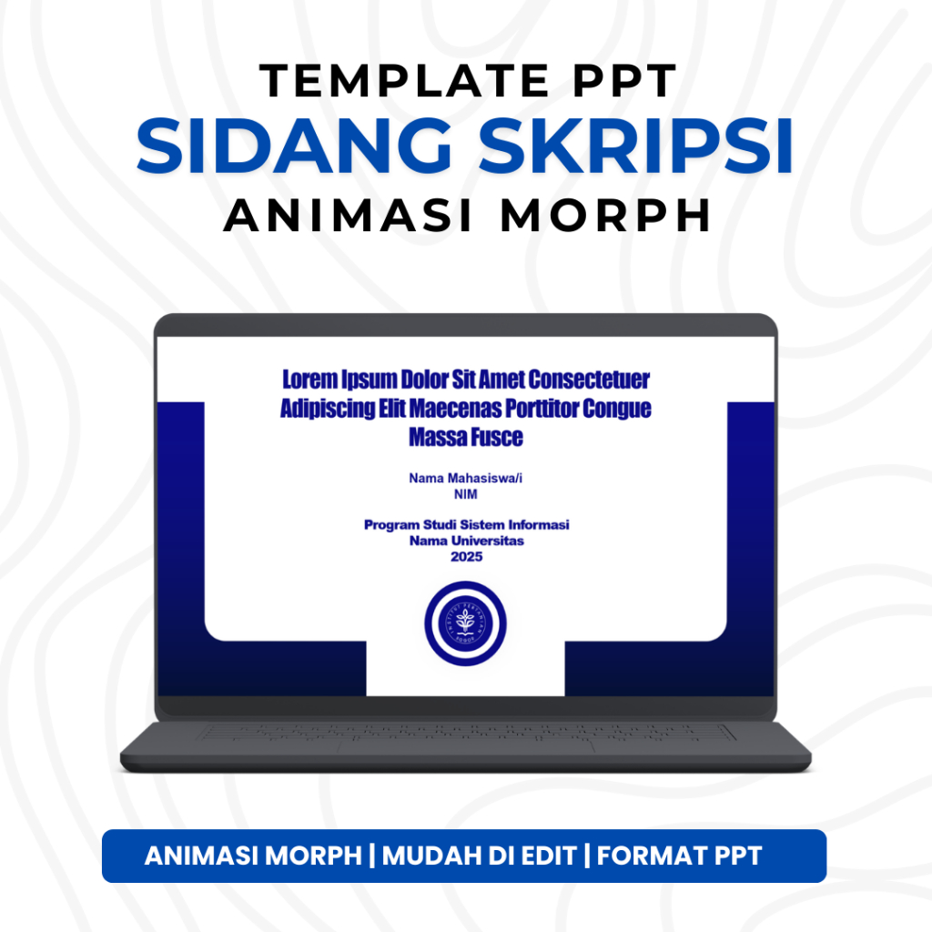 Template PPT Premium SIDANG IPB - Animasi Morph, Animasi Bergerak untuk Seminar & Sidang | PPT 9