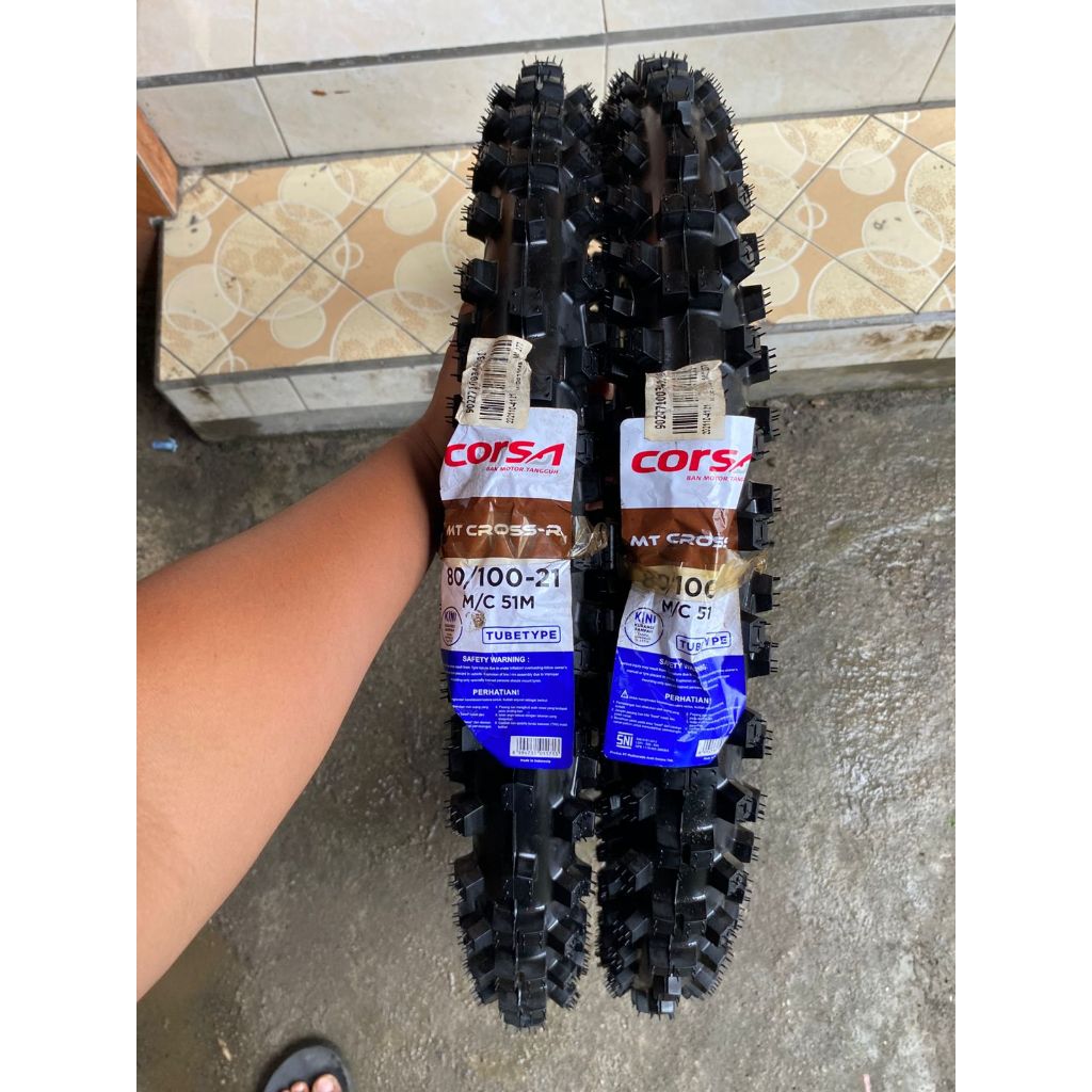Ban Luar Trabas Ring 21 Corsa MT Cross 80/100-21 Cocok Untuk Offroad Grastrack GTX
