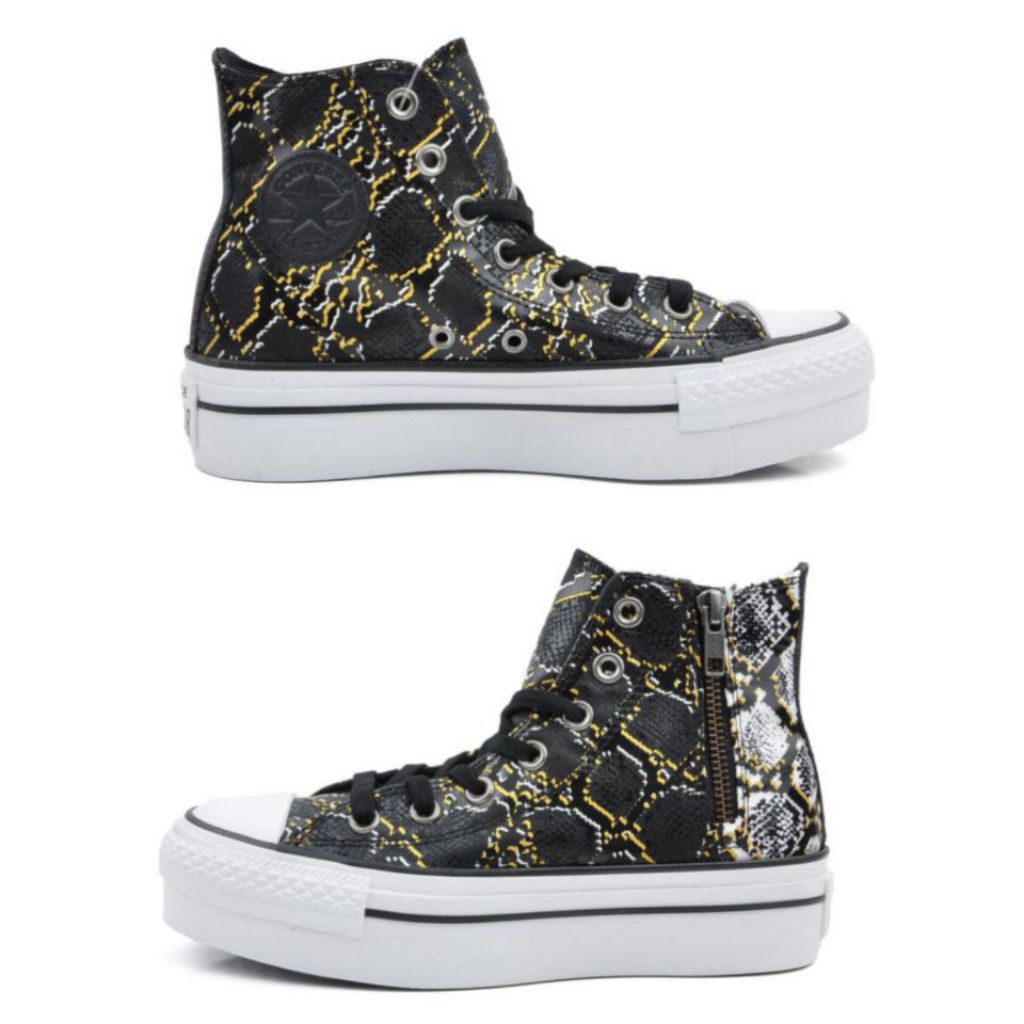 Sepatu Converse Chuck Taylor All Star Zipper Leopard Snake
