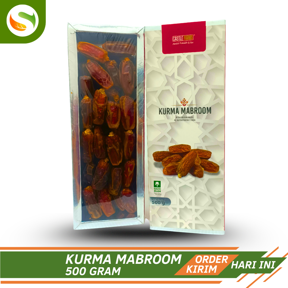 Kurma Mabroom Mabrum 500 Gram Castle Farms