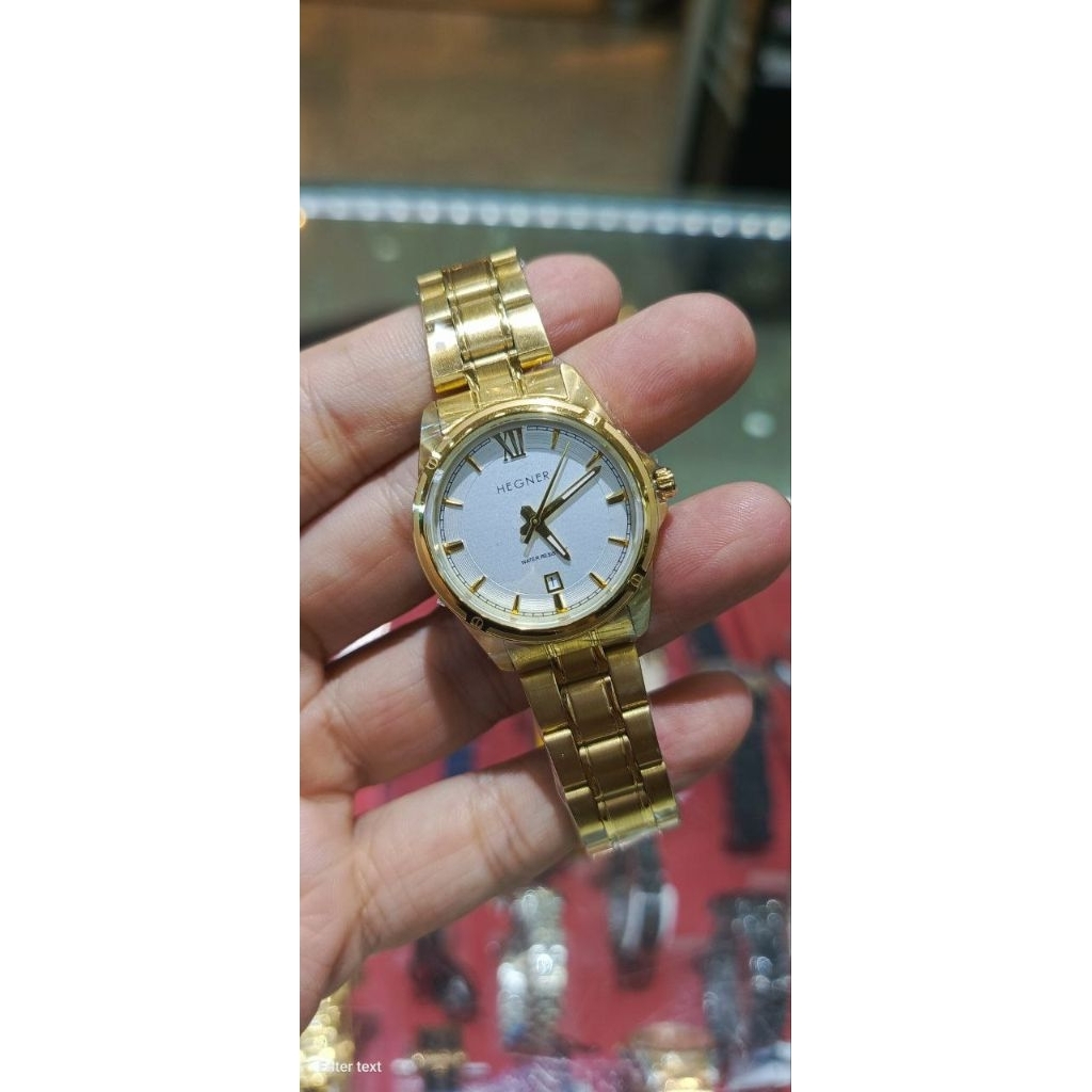 Hegner 1728 gold jam tangan wanita