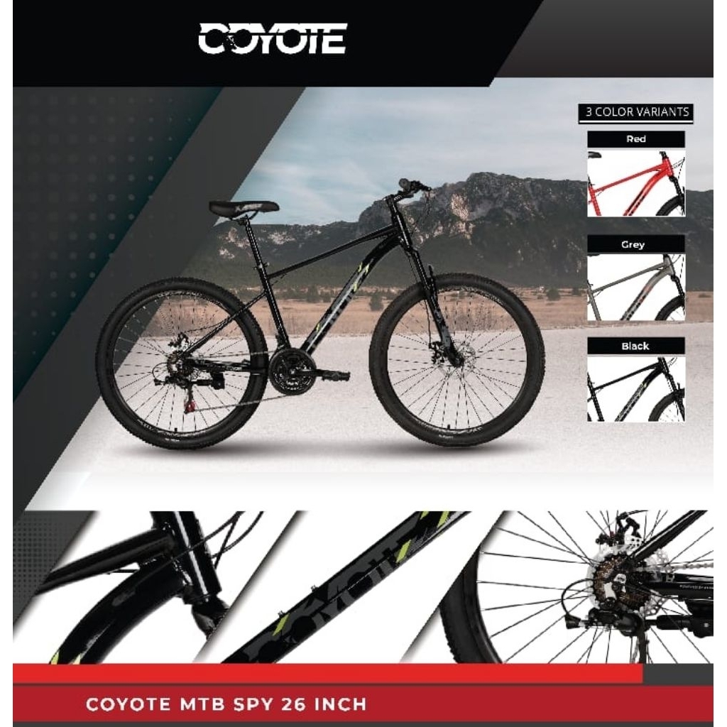 Sepeda MTB Ukuran 20 / 24 / 26 / 27,5 Element Spy Alloy / Sepeda Gunung Ukuran 20 / 24 / 26 / 27,5 E