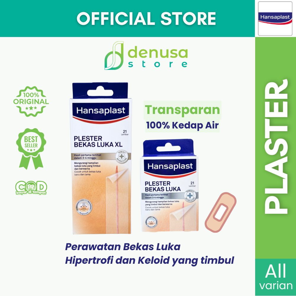 HANSAPLAST Plester Bekas Luka | Menghilangkan Bekas Luka dan Keloid