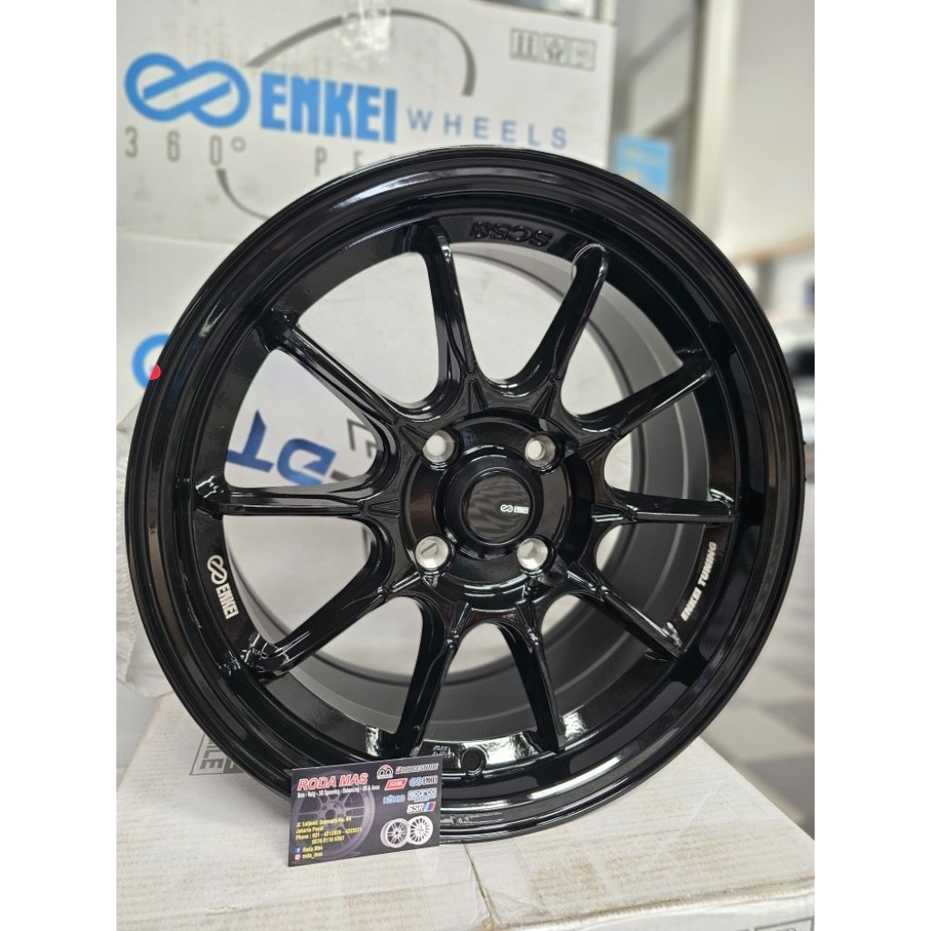 Velg ENKEI tuning SC58 ORIGINAL R15x7 pcd4x100 et35 (Velg atto1, yaris, agya, brio, yaris, rocky)