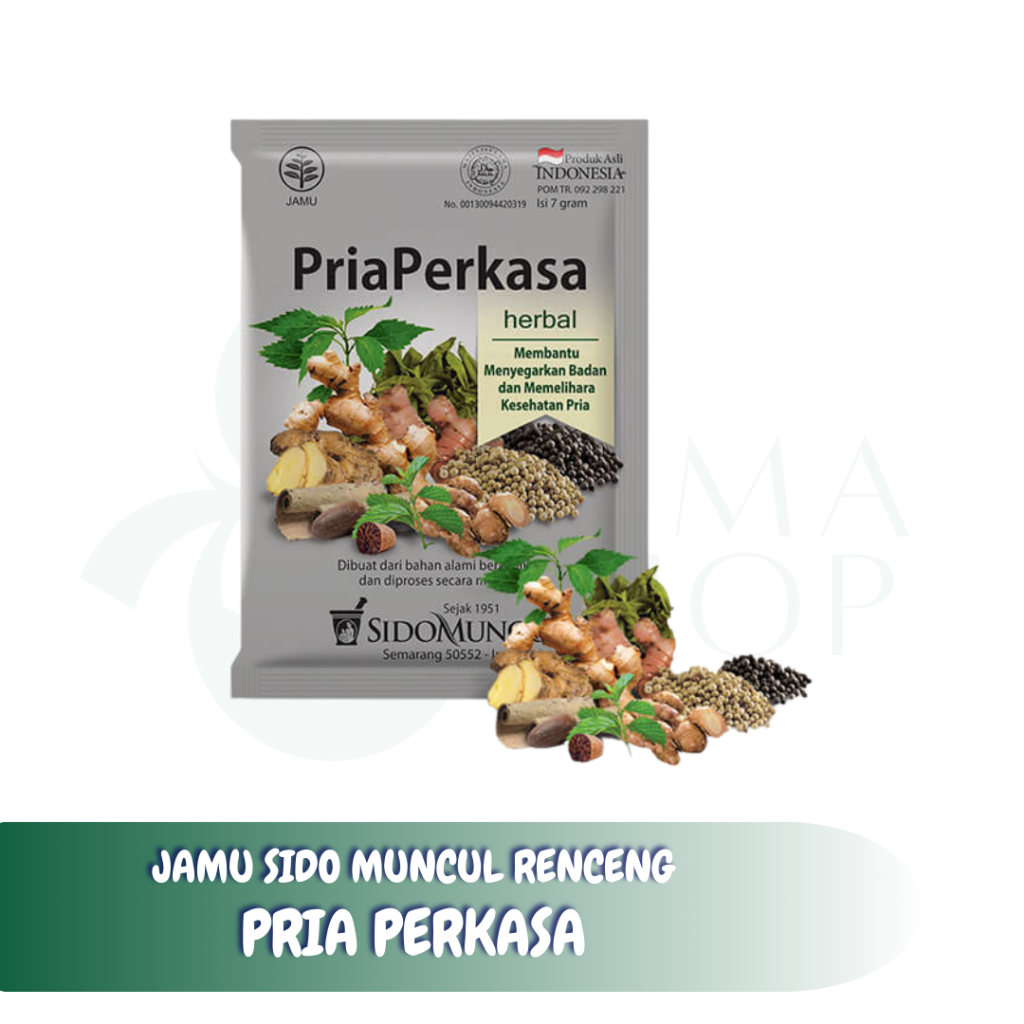 Jamu Pria Perkasa Sido Muncul isi 10 Sachet | Menambah Semangat dan Stamina