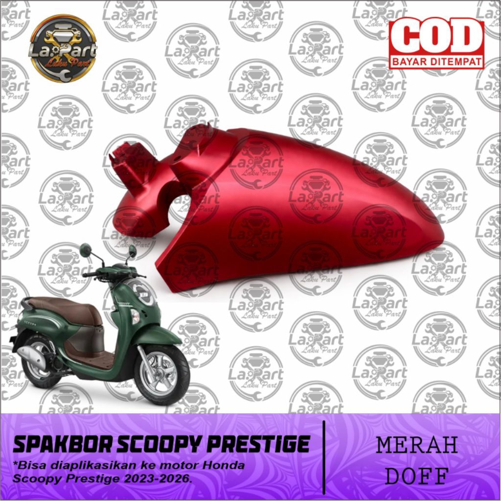 SPAKBOR DEPAN HONDA SCOOPY PRESTIGE 2021-2025 KUALITAS SUPER