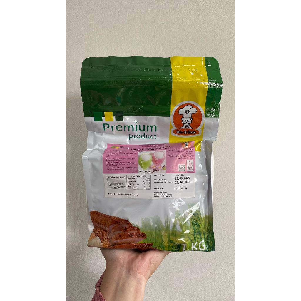 RIC & BRIS Tepung Premix Ice Cake Jello / Mochi Premix