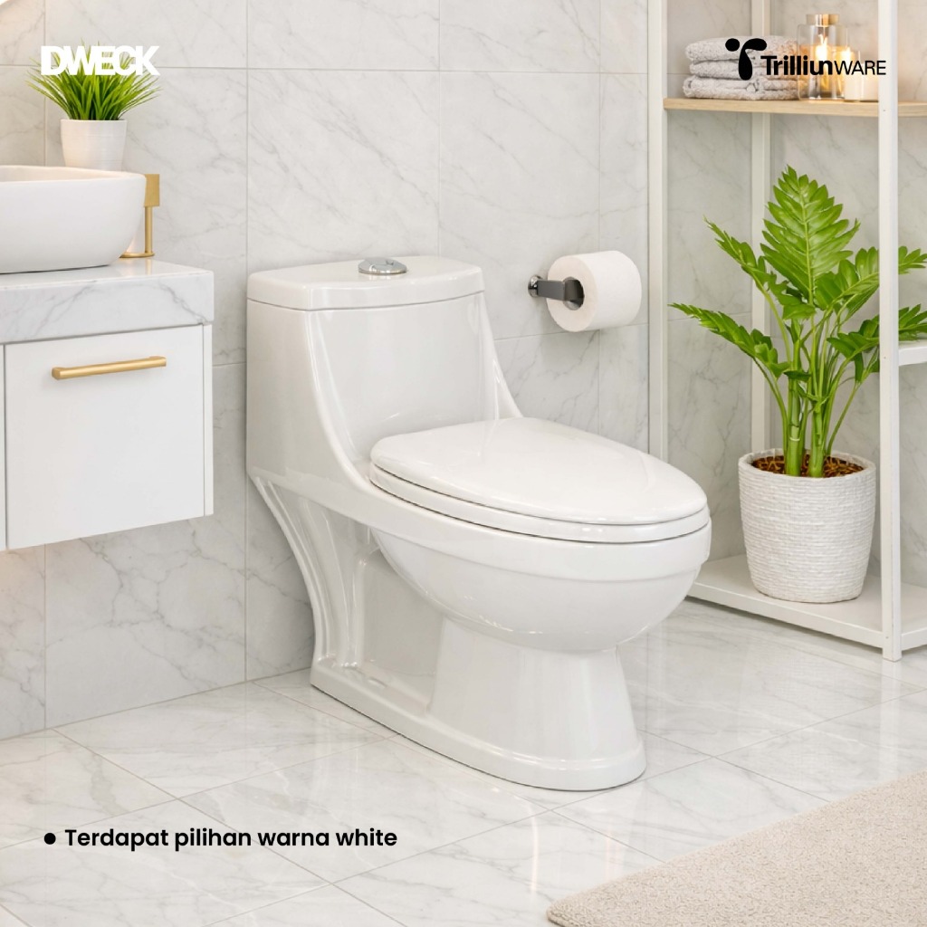 DWECK Trilliunware Closet Duduk Kloset WC Duduk Toilet Duduk HItam Opal B