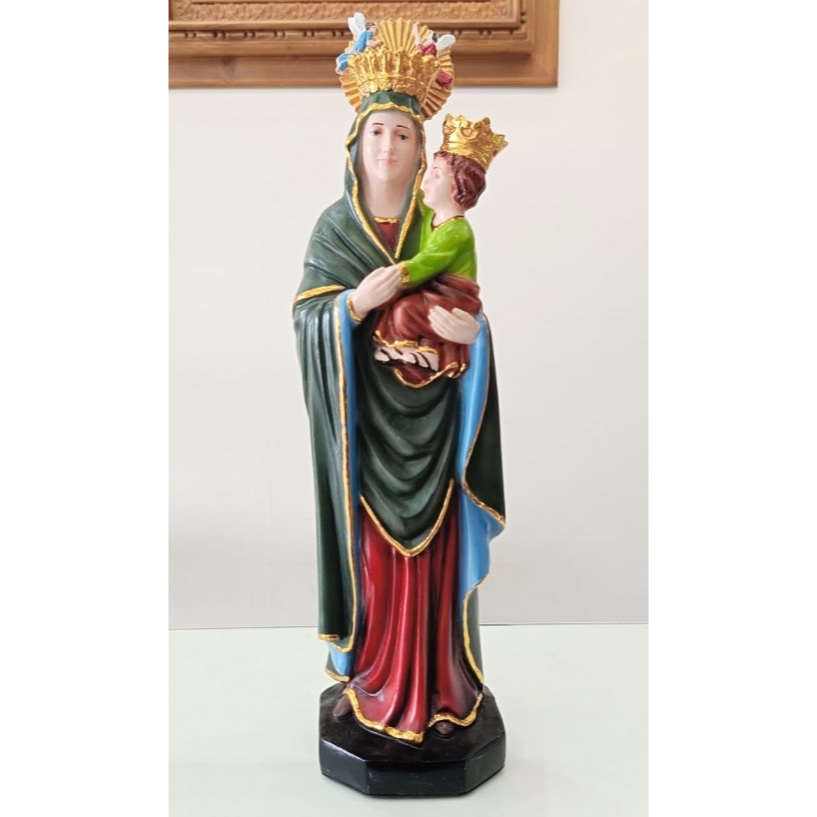 Yeraya Patung Bunda Maria Penolong Abadi 40cm Miniatur Rohani Patung Maria Besar Sedang Patung Kecil