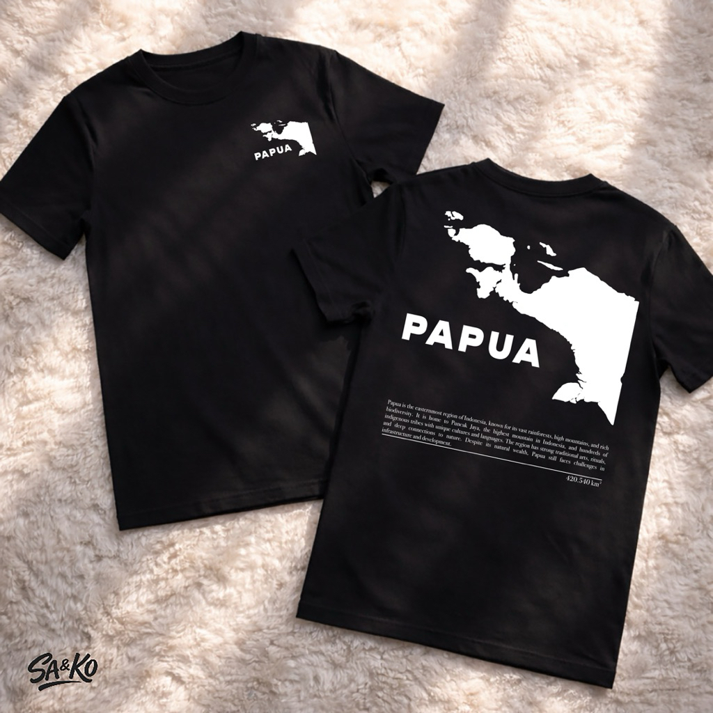 Kaos Papua | Kaos Timur Peta Papua