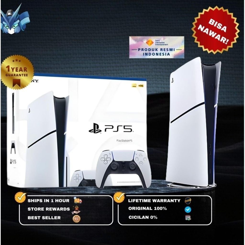 PS5 SLIM DISC VERSION SONY INDONESIA NEW