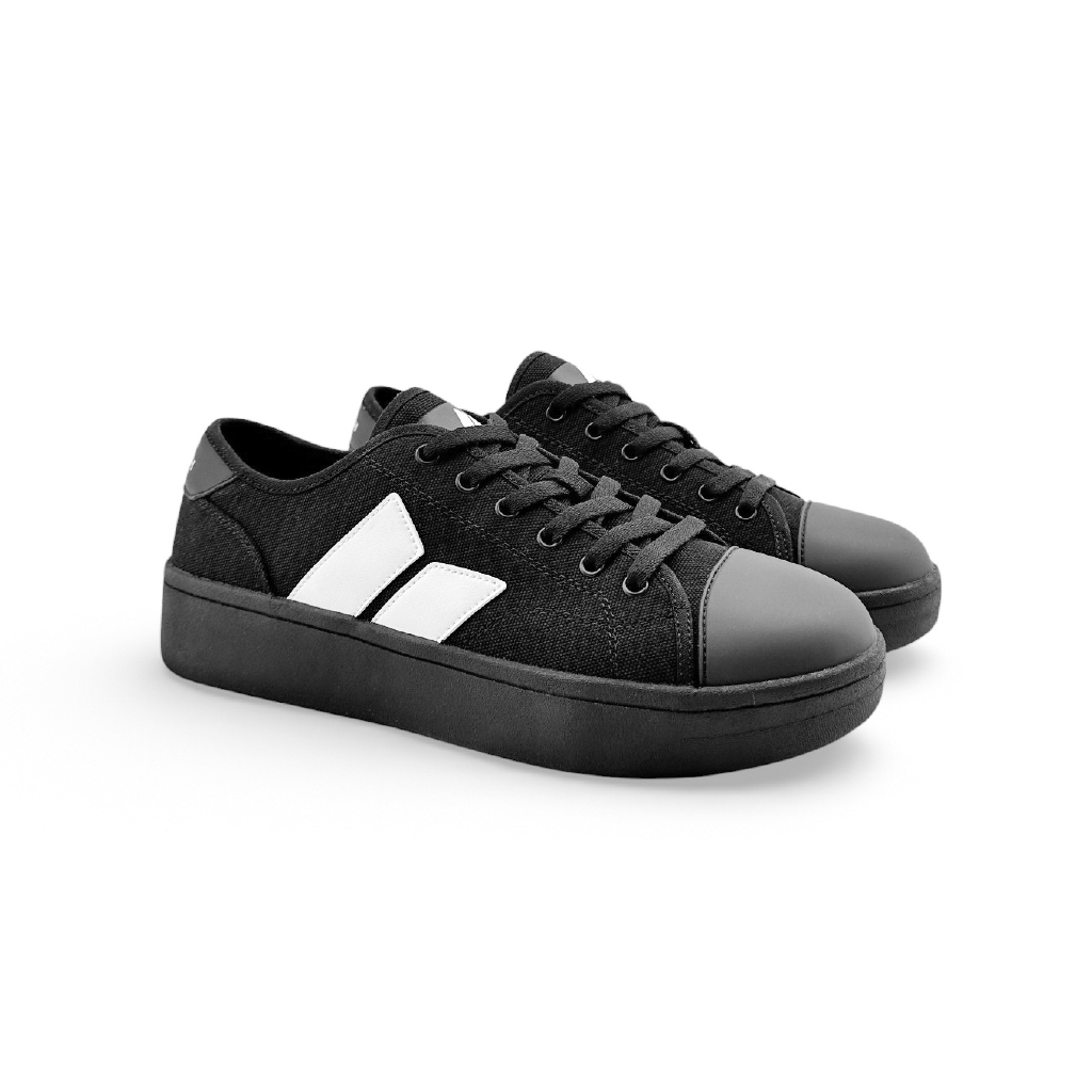 Macbeth Hiatus Black/White - Sepatu Casual Pria Original