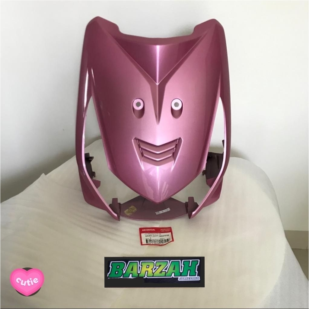 tameng dada depan body depan beat karbu warna pink original baru AHM