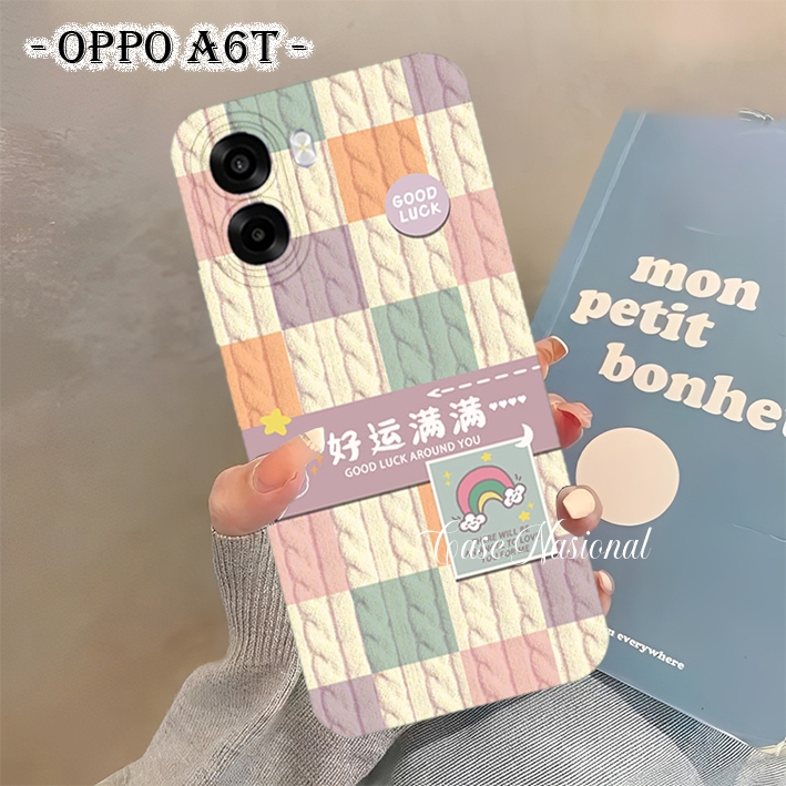 Cassing Oppo A6T 2026 - A6 - A6x - A6T Pro Motif Rajut Keren Kekinian All Type Handphone Softcase Pr