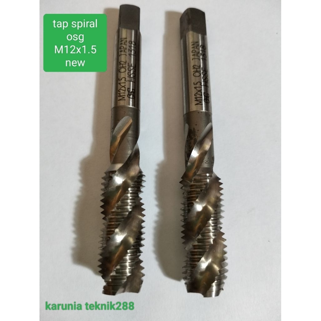 tap spiral baut 17 drat standar kasar m12x1.5 New