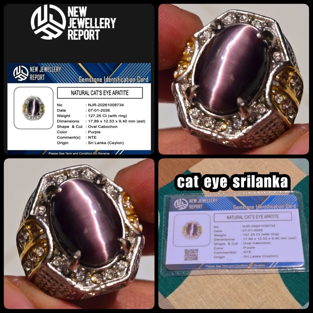 natural permata cat eye srilanka ceylon jumbo HQ