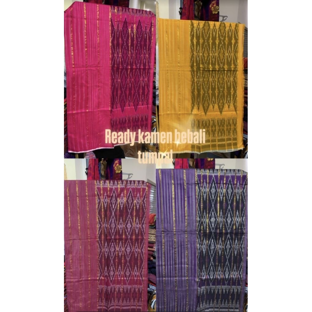 PROMO MURAH  KAIN TENUN ENDEK TUMPAL CEPUK BENANG EMAS TERLARIS