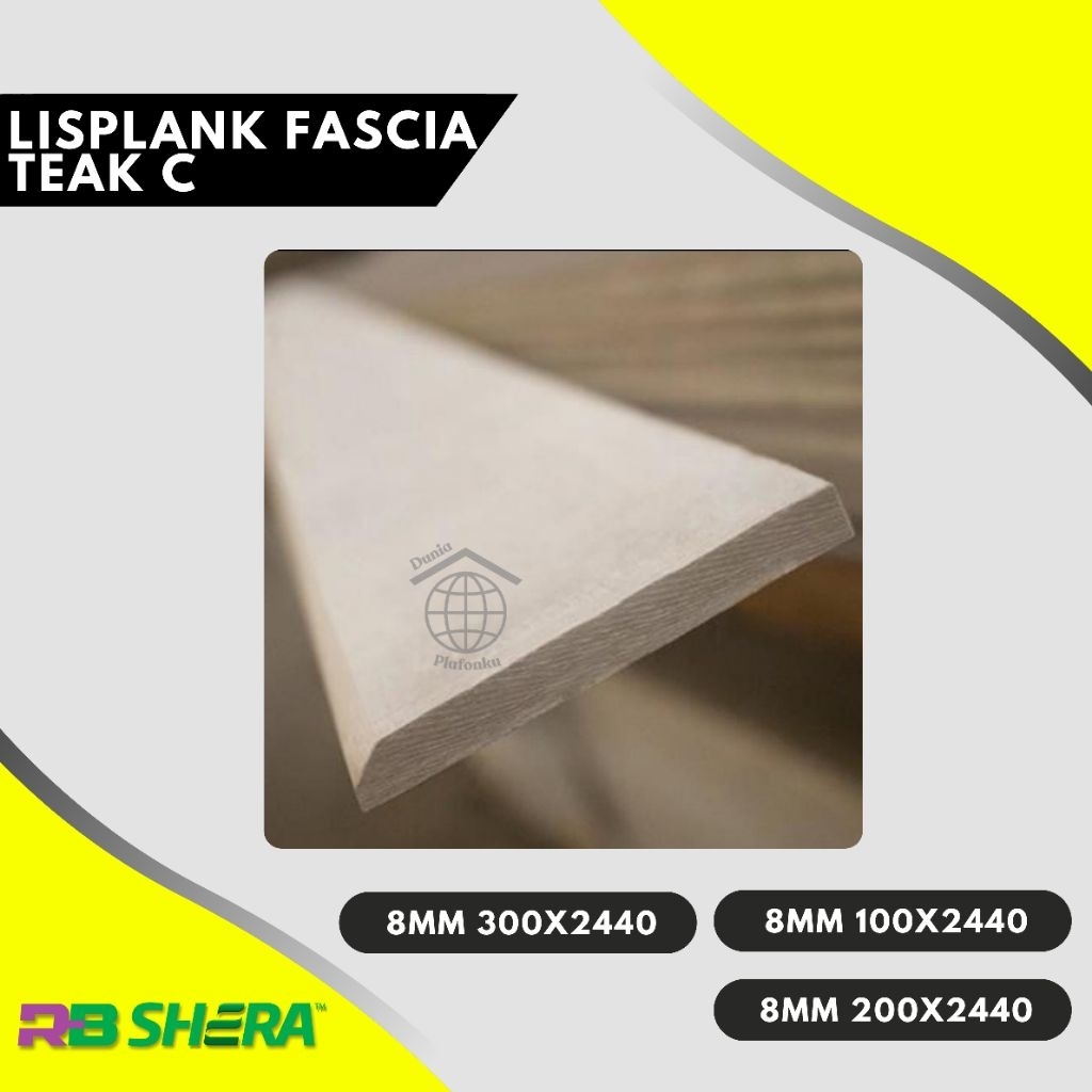 Lisplank Shera Bevel 20 cm / Lisplank GRC / lisplang / Lisplank Bevel / Lisplank 2,44 meter