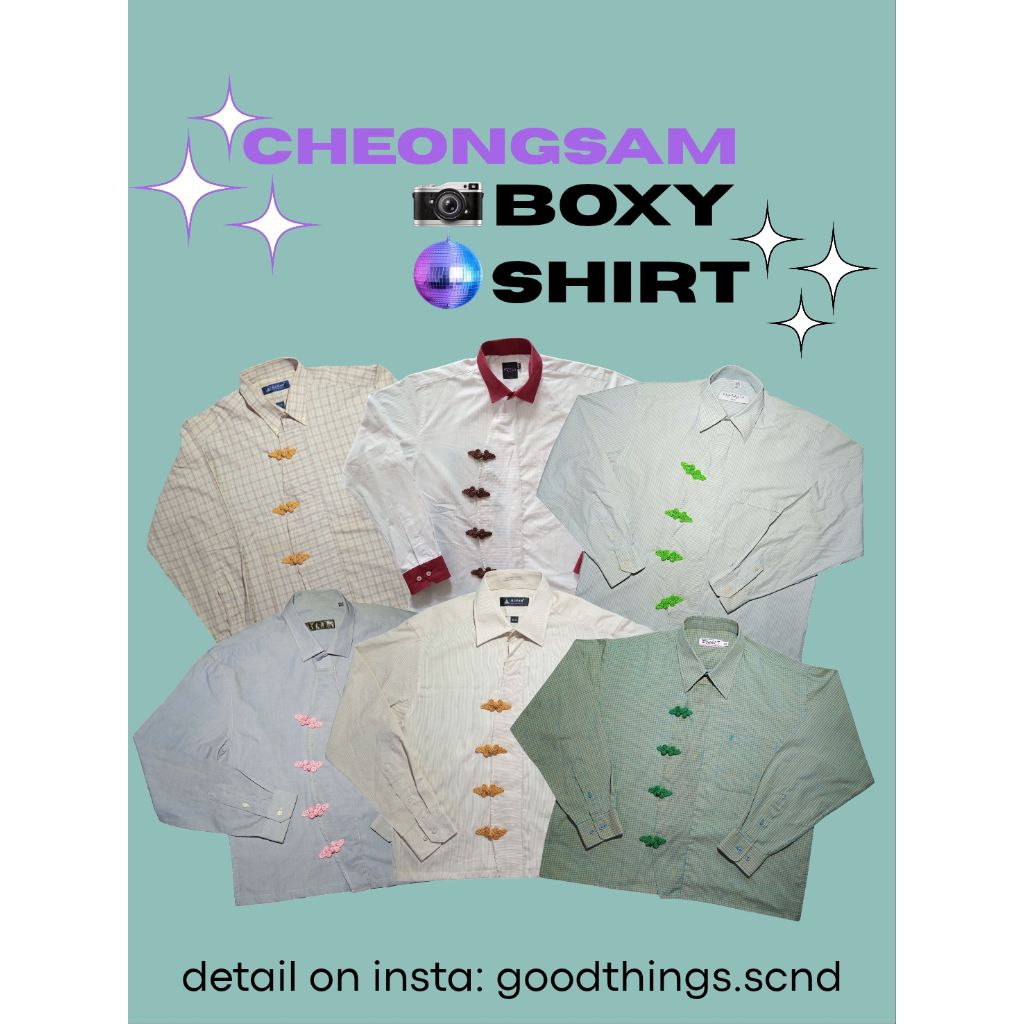 KEMEJA BOXY CHEONGSAM | CHEONGSAM BOXY SHIRT | KEMEJA BOXY CHEONGSAM | CHEONGSAM BOXY SHIRT | GOOD T
