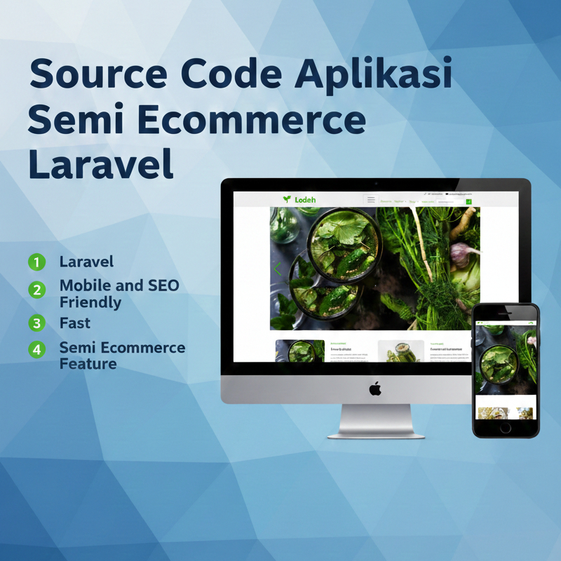 Aplikasi Website Semi ECommerce menggunakan Laravel dengan CMS