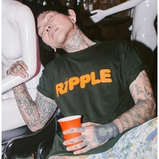 T-shirt The Goods Dept x Ripple Magazine Collaboration Green Leaf S