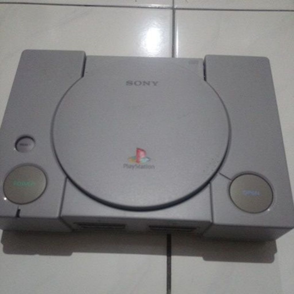SONY PLAYSTATION 1 PS1 PSX PICOSTATION  + 2 STIK + 1MEMORY CARD + ISI 125 GAME  64GB MICROSD  SECOND
