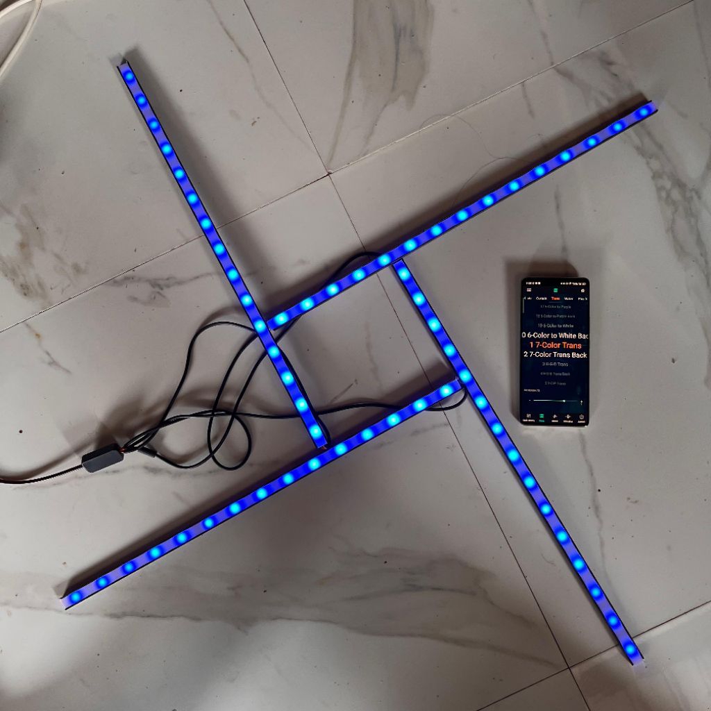 miniatur led wall washer running 4pcs 25cm untuk sound miniatur + modul