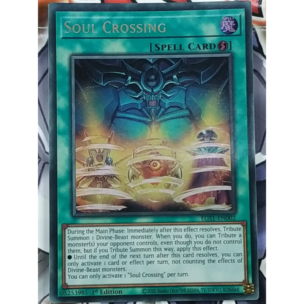 Soul Crossing (EGS1-EN002) - Ultra Rare - Spell Card - YuGiOh Trading Card Game ORIGINAL