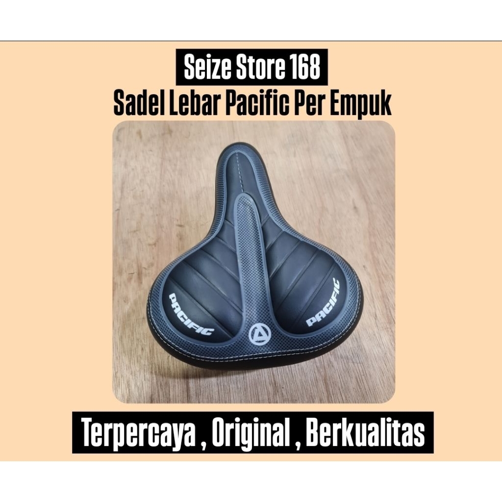 Sadel Sepeda Lebar Empuk Per Pacific