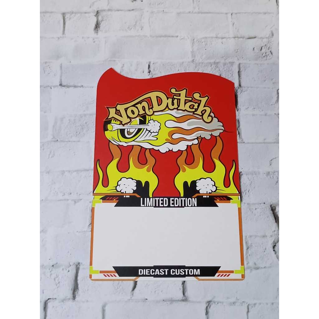 [Custom Card] Blister custom untuk diecast custom Universal tema Von Dutch