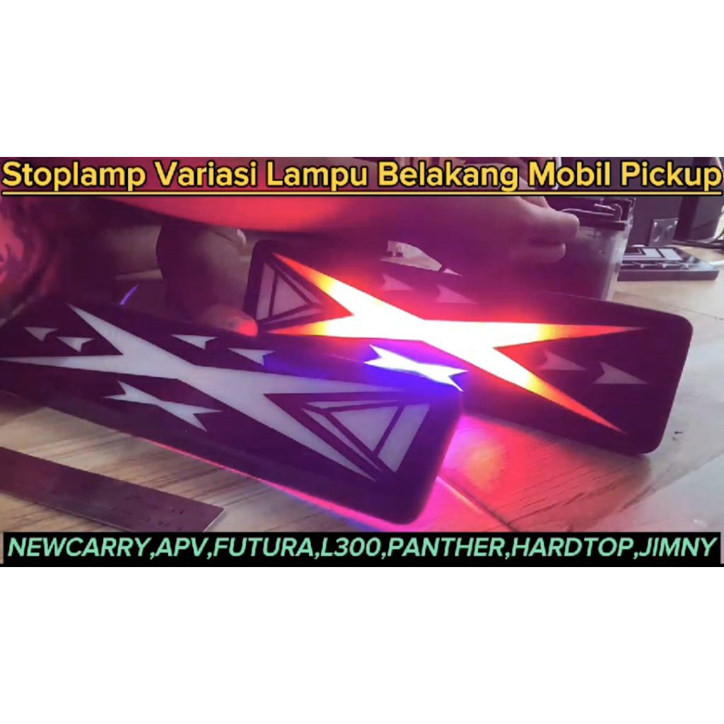 Lampu rem lampu belakang stoplamp LED 12 volt mobil pickup