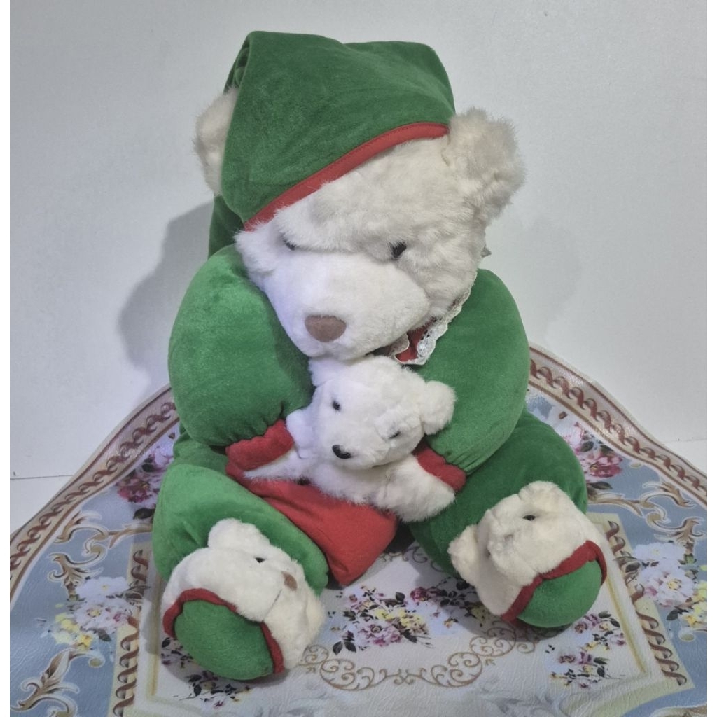 Boneka Vintage Teddy Natal