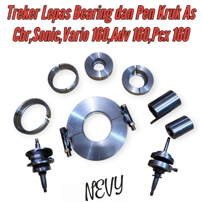 TREKER Bearing Kruk As Dan pen Kruk As Untuk Motor Honda Sonic k56 k15 Pcx 160,Vario 160,Adv 160 ,Cb