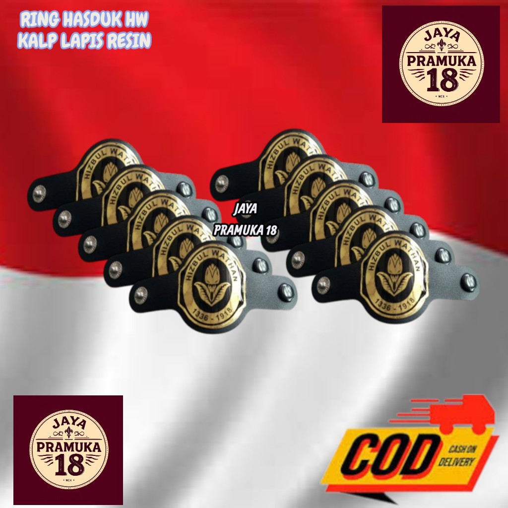 Ring Hasduk HW Kalep Resin Pramuka Muhammadiyah bijian