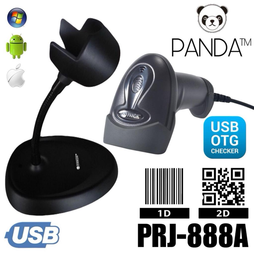 Panda Barcode Scanner Kabel PRJ-BT888 1D 2D plus stand