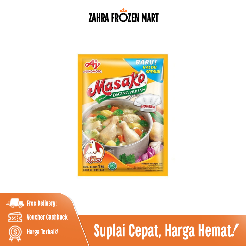 Masako Ayam 1kg - Zahra Frozen Mart