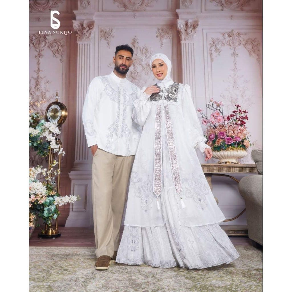 LINA SUKIJO SHIVANI DRESS OUTER SCARFT