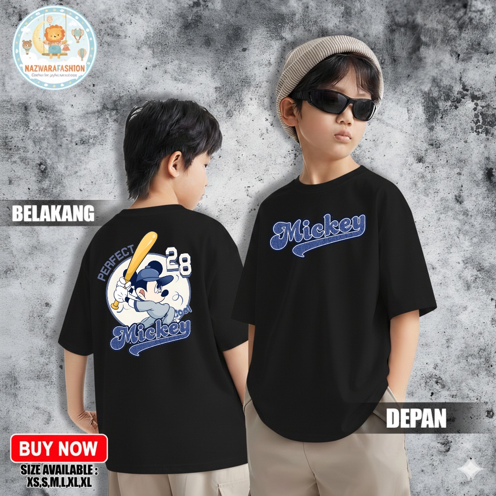 Kaos Anak Motif MICKEY GOLF - Kaos Anak Keren - Kaos Anak Kekinian  untuk usia 1-12 Tahun Laki-laki 
