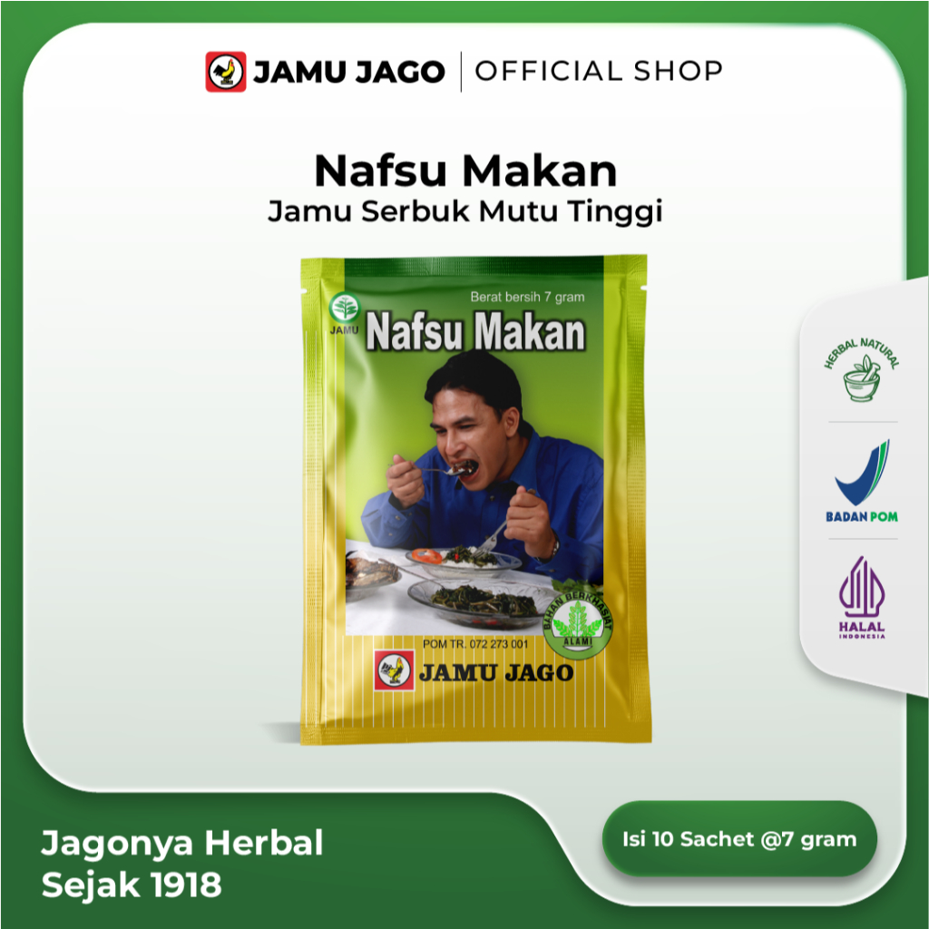 Nafsu Makan Jamu Serbuk Menambah Nafsu Makan Dewasa