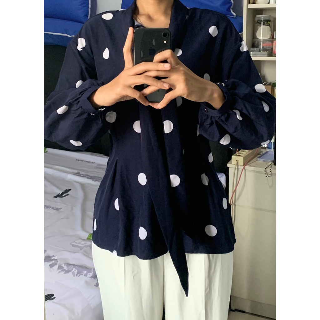 Zanzea Navy Blouse